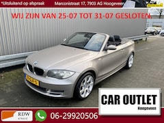 BMW 1-serie Cabrio - 118i High Executive 133Dkm.NAP, AUTOMAAT, Leer, Clima, CC, LM, Afn.Trekh, nw. APK – Inruil