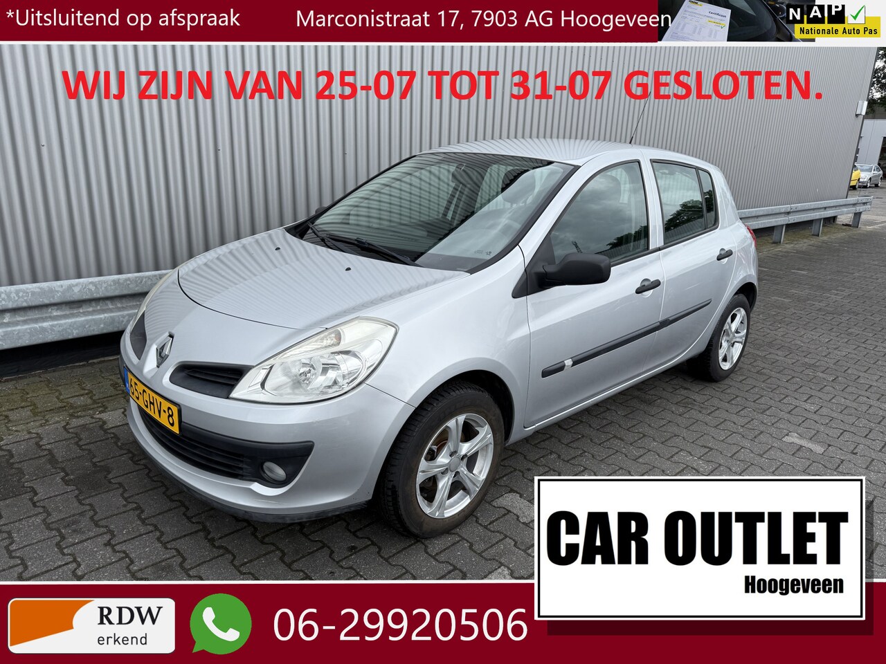 Renault Clio - 1.2-16V Special Line 102Dkm NAP! Nw APK Airco --Inruil Mogelijk-- - AutoWereld.nl