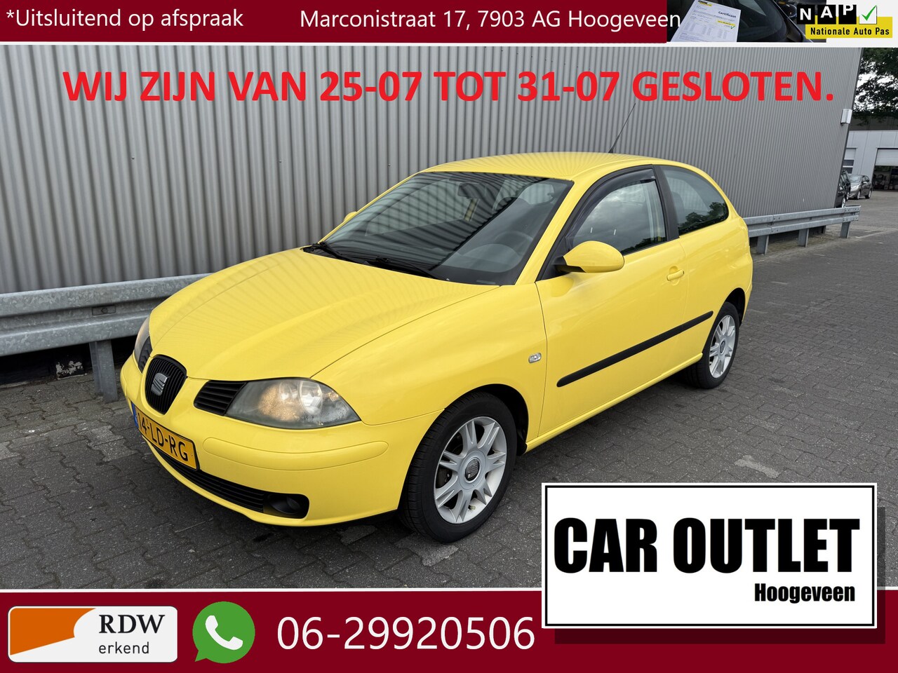 SEAT Ibiza - 1.4-16V Sport Clima, Pioneer Multimedia, – Inruil Mogelijk – - AutoWereld.nl