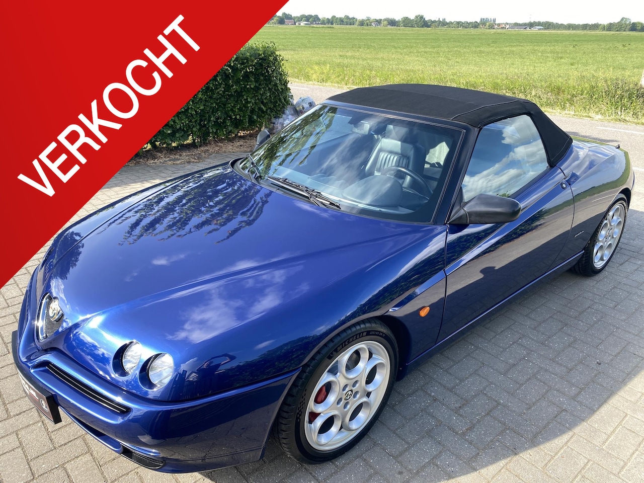 Alfa Romeo Spider - 3.0-24V V6 L 3.0 V6 24V - 220 PK  Blu Lightning!! - AutoWereld.nl