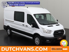 Ford Transit - 2.0TDCI 130PK L2H2 Dubbele Cabine | 7-Persoons | Leder | Navigatie | Camera | Airco | Crui