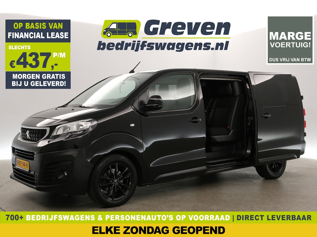 Peugeot Expert - 231L 2.0 BlueHDI L3H1 | MARGE! | Dubbele Cabine | 6 Persoons | Airco Carplay 2xSchuifdeur - AutoWereld.nl