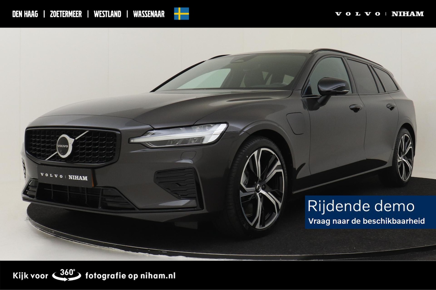 Volvo V60 - T6 RECHARGE AWD ULTRA DARK -PANO.DAK|HARMAN/KARDON|360°CAM|ELEK.STOELEN|19"|HEAD-UP DISP. - AutoWereld.nl