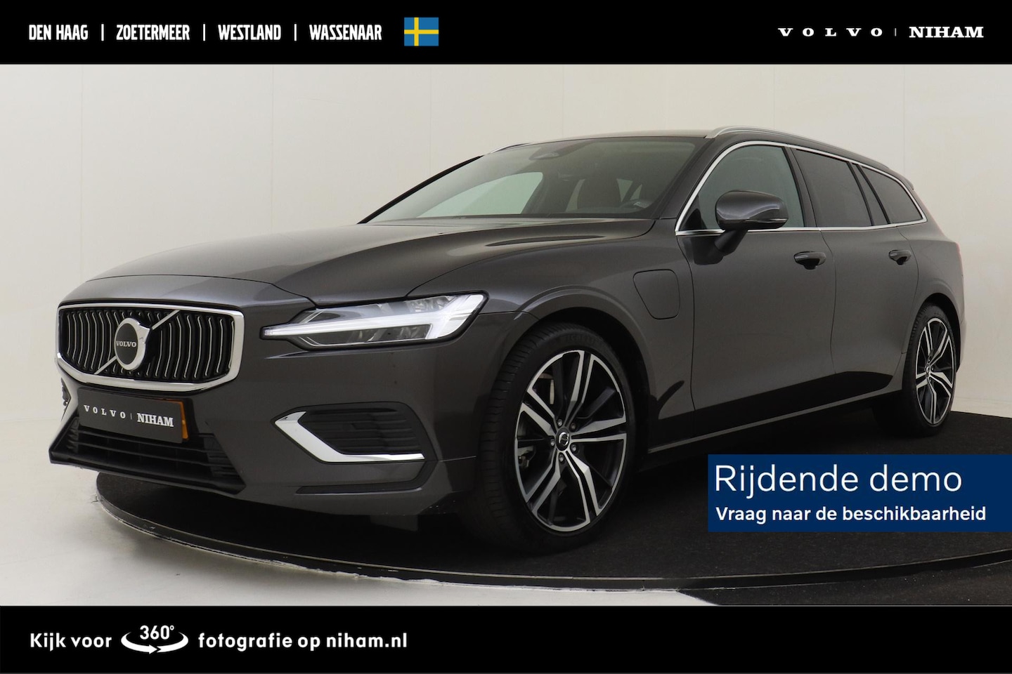 Volvo V60 - T6 PLUG-IN HYBRID AWD ESSENTIAL EDITION -ADAP.CRUISE|CLIMATE|19"|BLIS|LEDER|CAMERA|BLIS - AutoWereld.nl