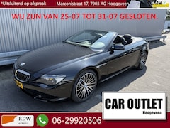 BMW 6-serie Cabrio - 645Ci 172Dkm.NAP, AUTOMAAT, Navi, Leer, 20"LM, Vol & z.g.a.n. APK – Inruil Mogelijk –