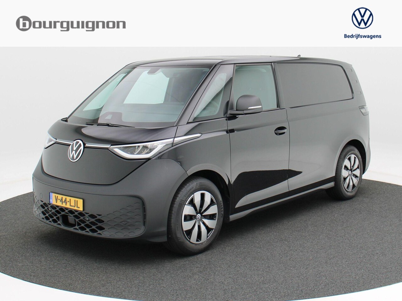 Volkswagen ID. Buzz Cargo - Bedrijfswagens Economy Business 79 kWh 286 PK | Metallic zwart | App connect | 2 stoelen | - AutoWereld.nl