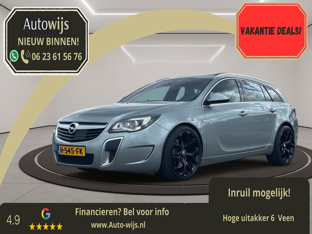 Opel Insignia Sports Tourer - 2.8 T OPC 4x4|325PK|Recaro|Pano|Leder|Memory|PDC|Xenon - AutoWereld.nl