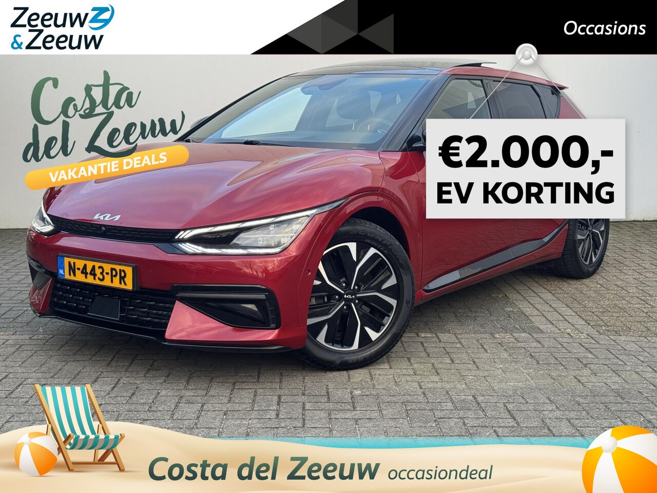 Kia EV6 - GT-Line 77.4 kWh | 1STE EIGENAAR | STUUR- STOELVERWARMING | TREKHAAK | STOELVENTILATIE| 2 - AutoWereld.nl