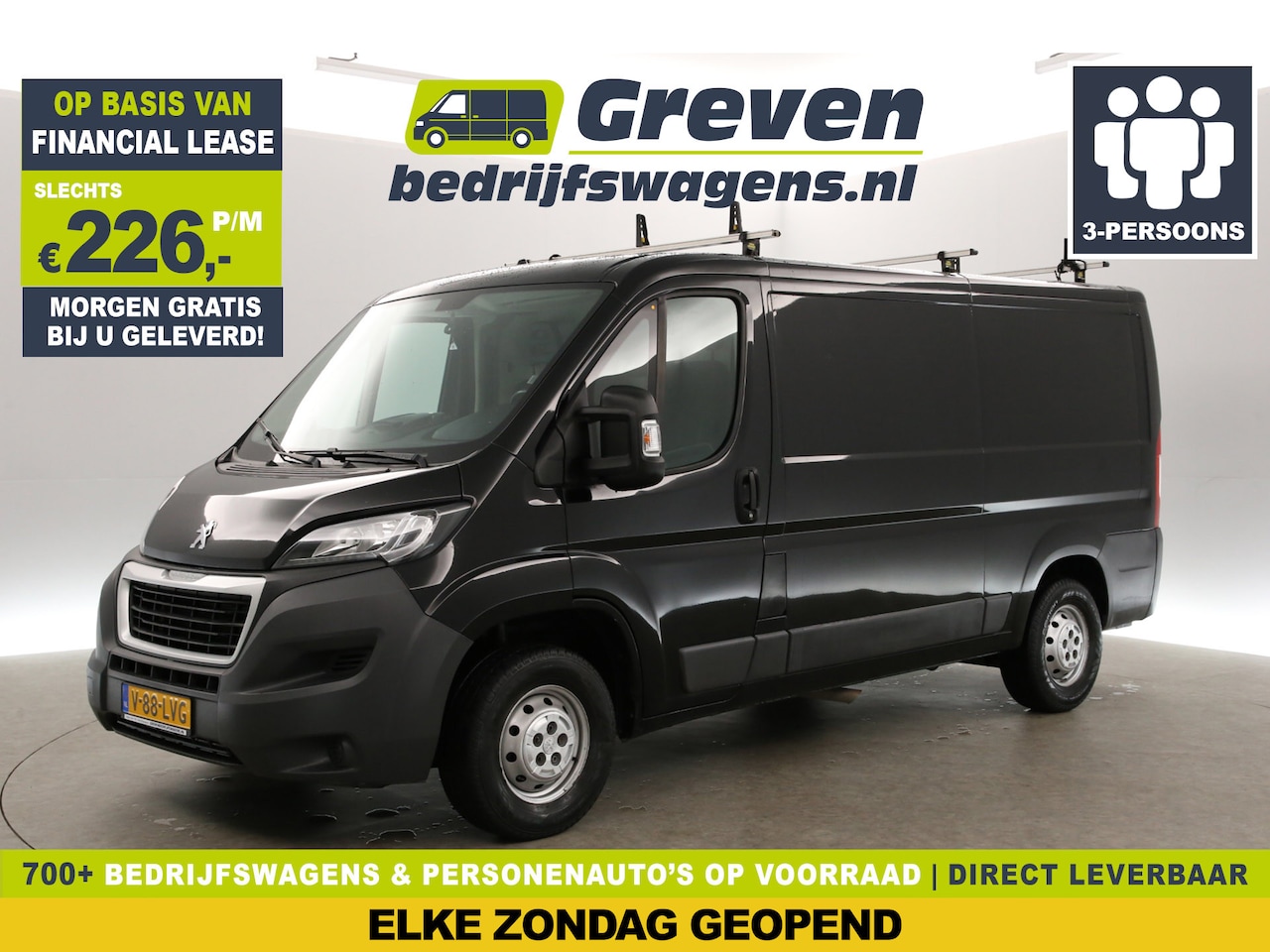 Peugeot Boxer - 2.0 HDI L2H1 Airco Cruise LED 3 Persoons Elektrpakket Trekhaak - AutoWereld.nl