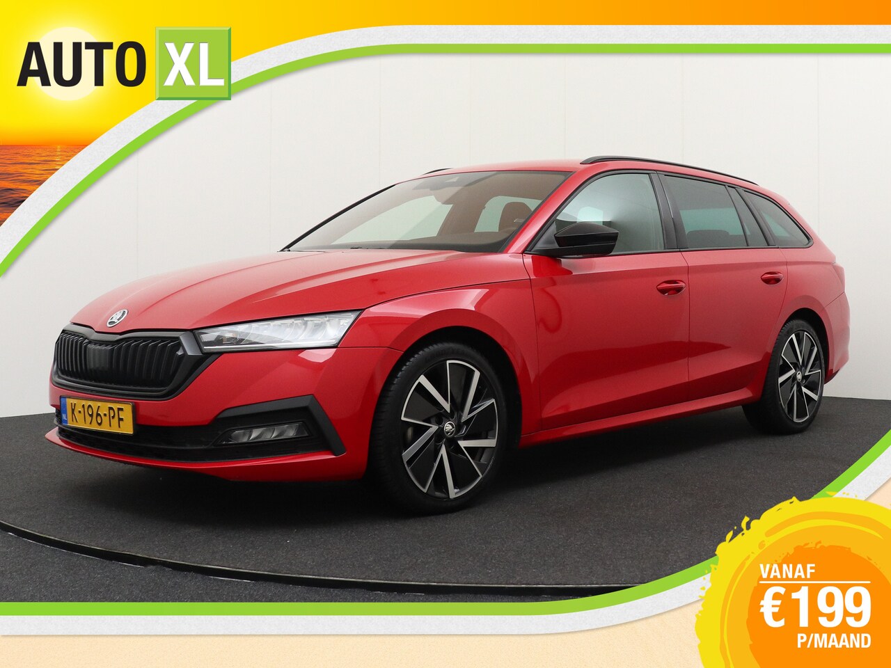 Skoda Octavia Combi - 1.0 TSI 110 Aut. Sportline Trekhaak Adapt. Cruise Sportstoelen 18' LMV - AutoWereld.nl
