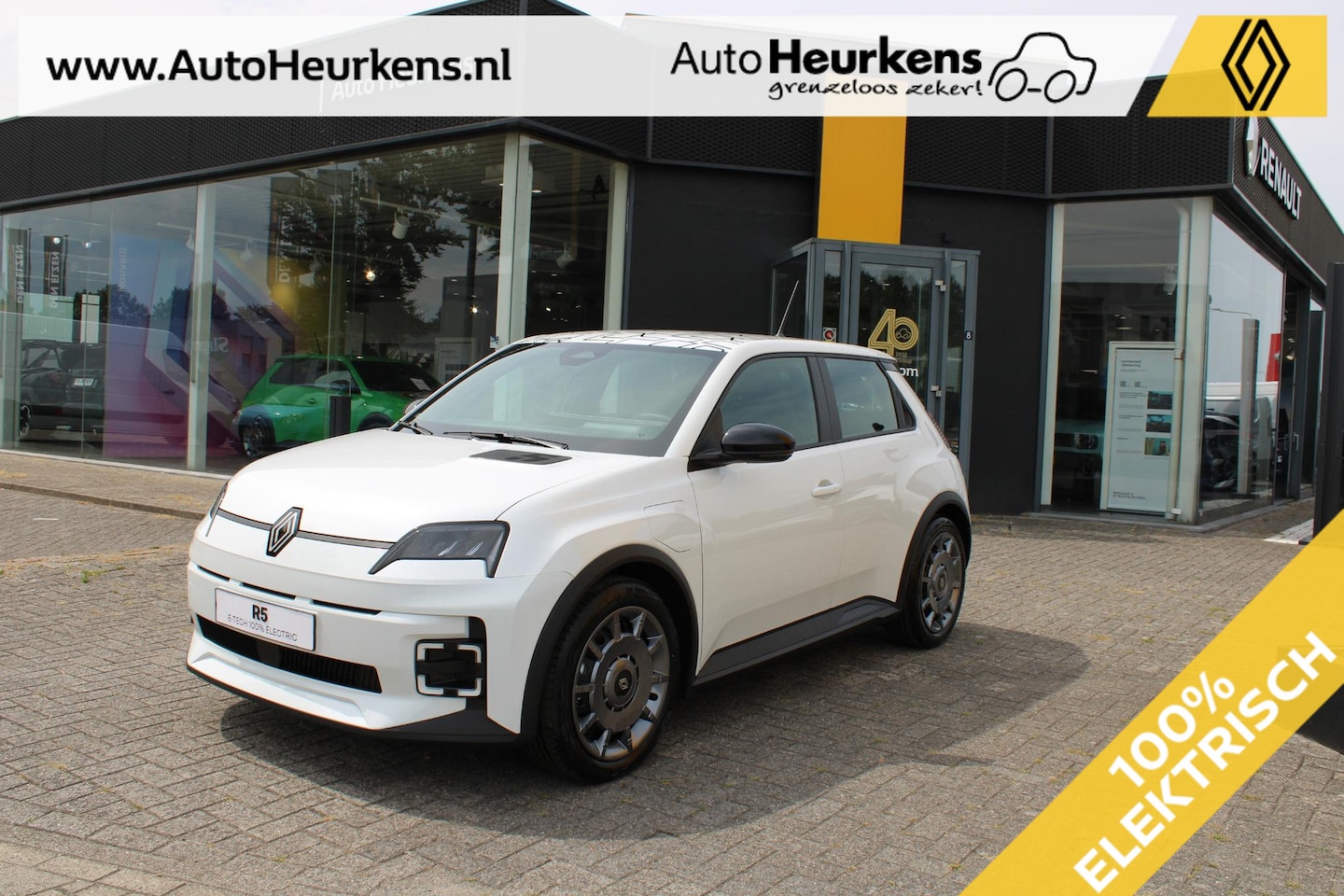 Renault 5 - urban range Night & Day 40 kWh | Serie Limitee | Daksticker | Pack Winter | Uit voorraad l - AutoWereld.nl