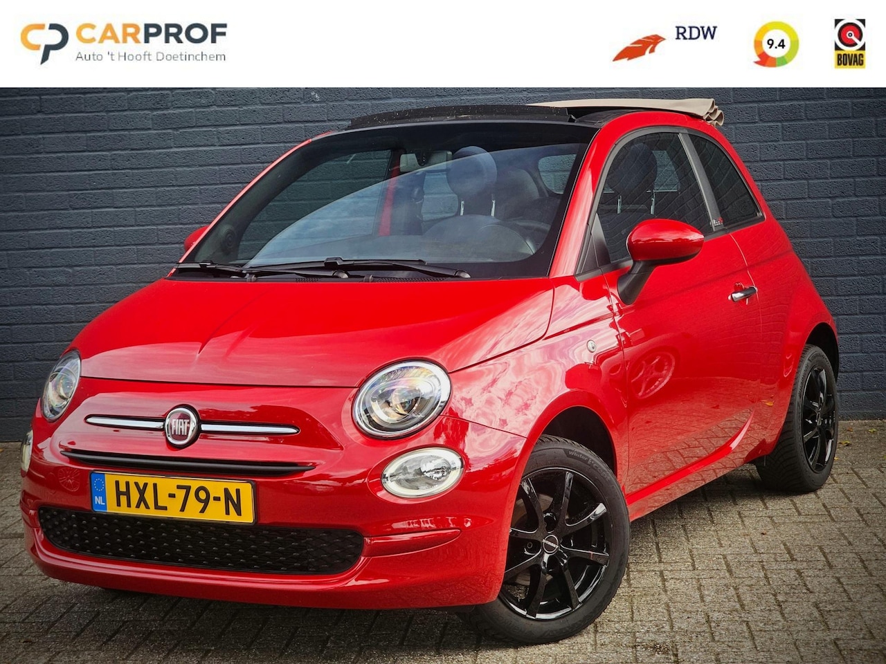 Fiat 500 C - 1.0 Hybrid / CARPLAY / CABRIO / - AutoWereld.nl