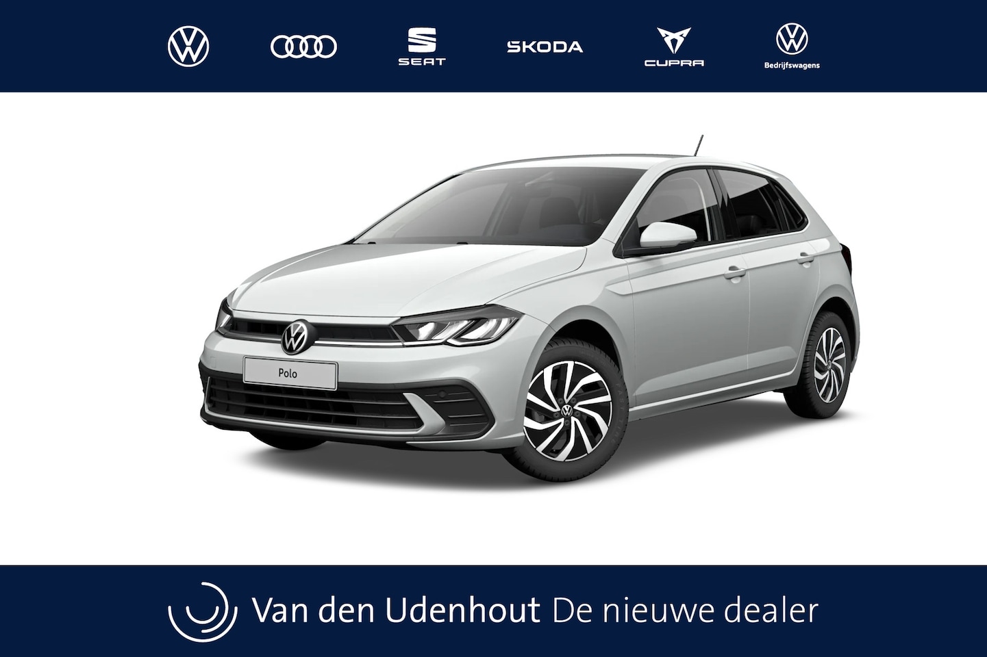 Volkswagen Polo - 1.0 TSI 95 5MT Life Edition Zijruiten achter en achterruit getint, 65% lichtabsorberend - AutoWereld.nl