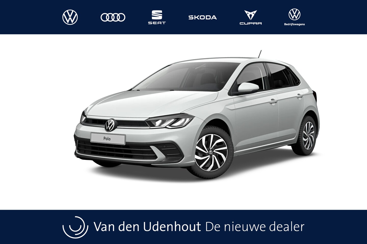 Volkswagen Polo - 1.0 TSI 95 5MT Life Edition Zijruiten achter en achterruit getint, 65% lichtabsorberend - AutoWereld.nl