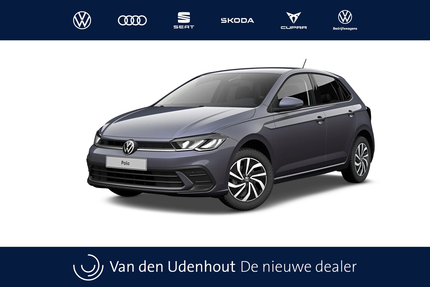 Volkswagen Polo - 1.0 TSI 95 5MT Life Edition Zijruiten achter en achterruit getint, 65% lichtabsorberend - AutoWereld.nl