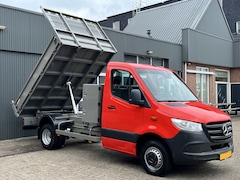Mercedes-Benz Sprinter - 514 2.2 CDI Kipper Airco Trekhaak 3500kg trekgewicht Telefoonverbinding 3-Persoons Gereeds