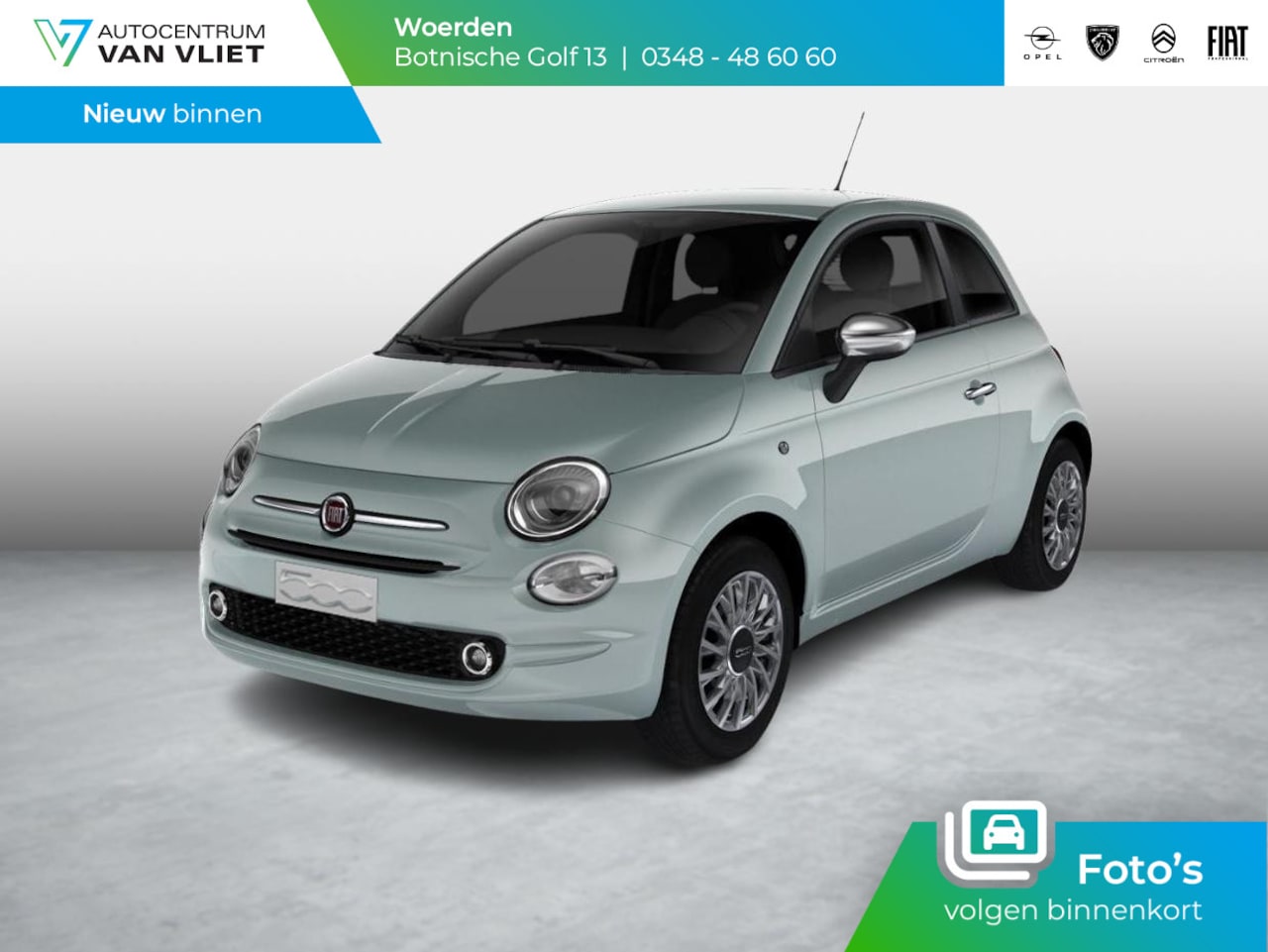 Fiat 500 - 1.0 Hybrid | Navi | Clima | Cruise | 15" | Apple Carplay | Privacy glass | PDC | - AutoWereld.nl