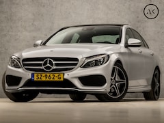 Mercedes-Benz C-klasse - 180 AMG Sport 157Pk Automaat (PANORAMADAK, GROOT NAVI, 360 CAMERA, STOELVERWARMING, ELEK S