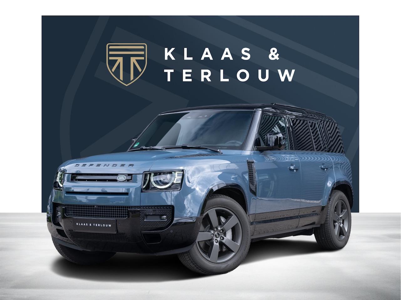 Land Rover Defender 110 - 2.0 P300e X-Dynamic HSE / Tasman Blue / Ebony Leahter / 22'' - AutoWereld.nl