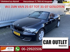 BMW 1-serie Cabrio - 118i Leer, Clima, Stoelvw, CC, Carplay, Windscherm, LM, nw. APK – Inruil Mogelijk –