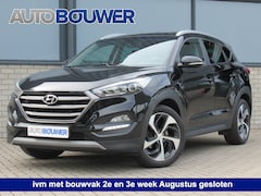 Hyundai Tucson - 1.6 T-GDI 177 PK Automaat 2e eigen | dealer onderh | Leder | tr.haak | navi | 19"inch
