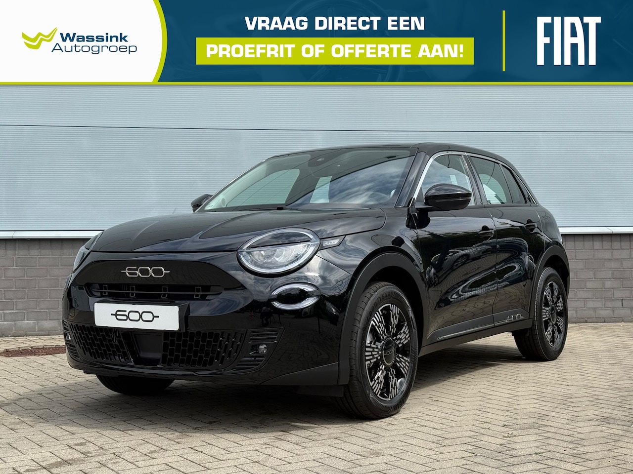 Fiat 600 - 1.2 Hybrid Turbo Charged 110pk Automaat Urban | Cruise Control | Parkeersensoren | Aircond - AutoWereld.nl