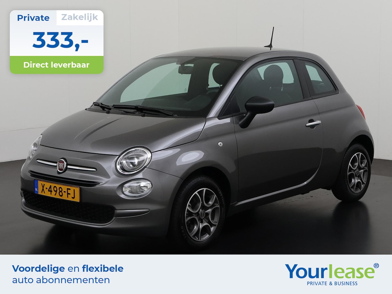 Fiat 500 - 1.0 Hybrid | All-in 333,- Private Lease | Zondag Open! - AutoWereld.nl
