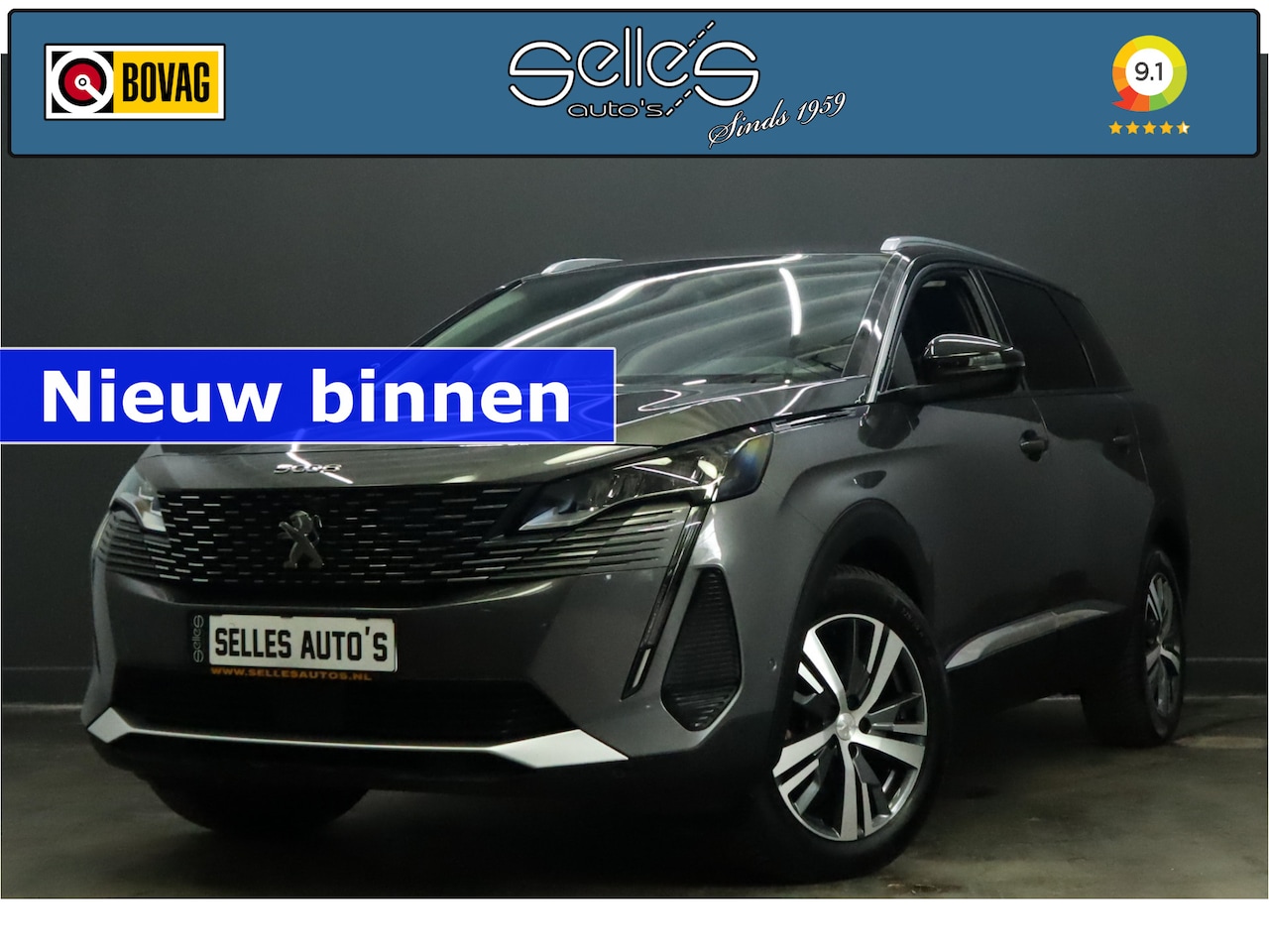 Peugeot 5008 - 1.5 BlueHDI Allure Pack Business 7 Persoons | Camera | Applecarplay | - AutoWereld.nl
