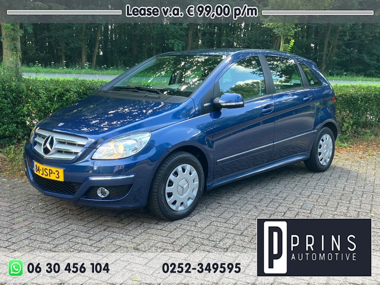 Mercedes-Benz B-klasse - 160|Blue|Airco|CC|Navi|1st eig|Handsfree|Dealer ond. - AutoWereld.nl