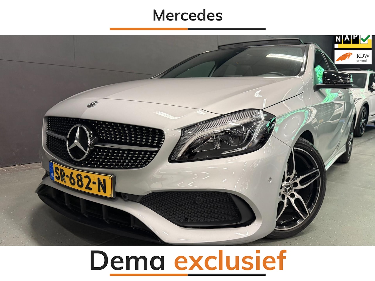 Mercedes-Benz A-klasse - 160 AMG SPORT-EDITION PANO/LED/NAVI/PDC/ECC/CRUISE/// - AutoWereld.nl