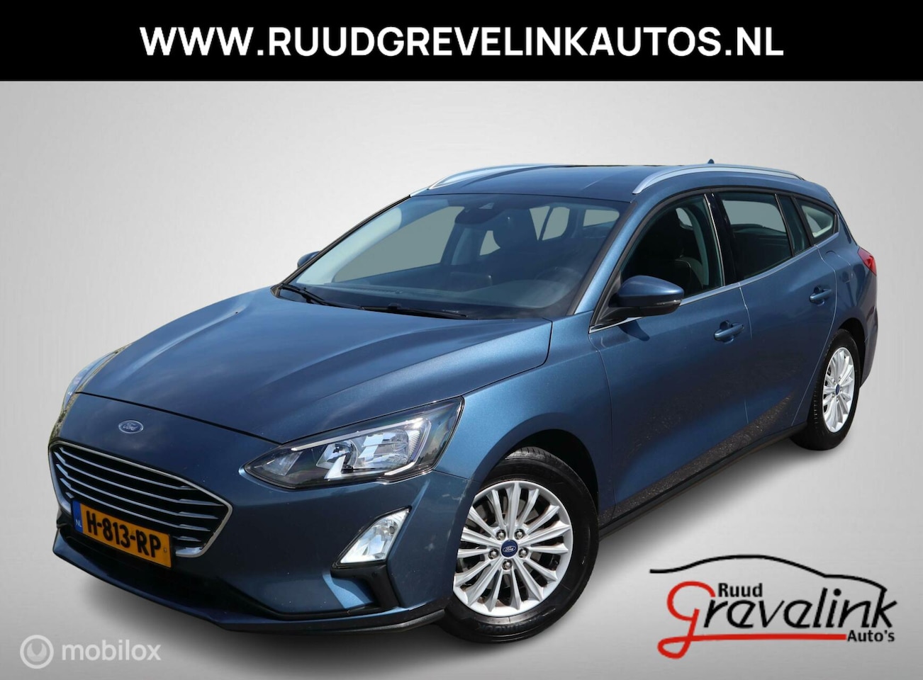 Ford Focus Wagon - 125 PK H6 Titanium Navigatie Trekhaak Clima Chroom Carplay Full Led - AutoWereld.nl