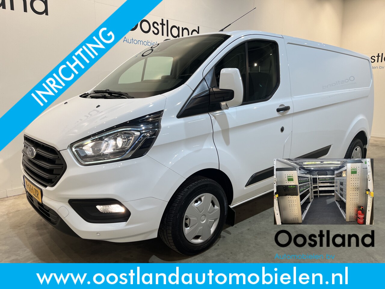 Ford Transit Custom - 300 2.0 TDCI L2H1 Trend / Servicebus / Bott Inrichting / Euro 6 / Airco / CarPlay / Camera - AutoWereld.nl