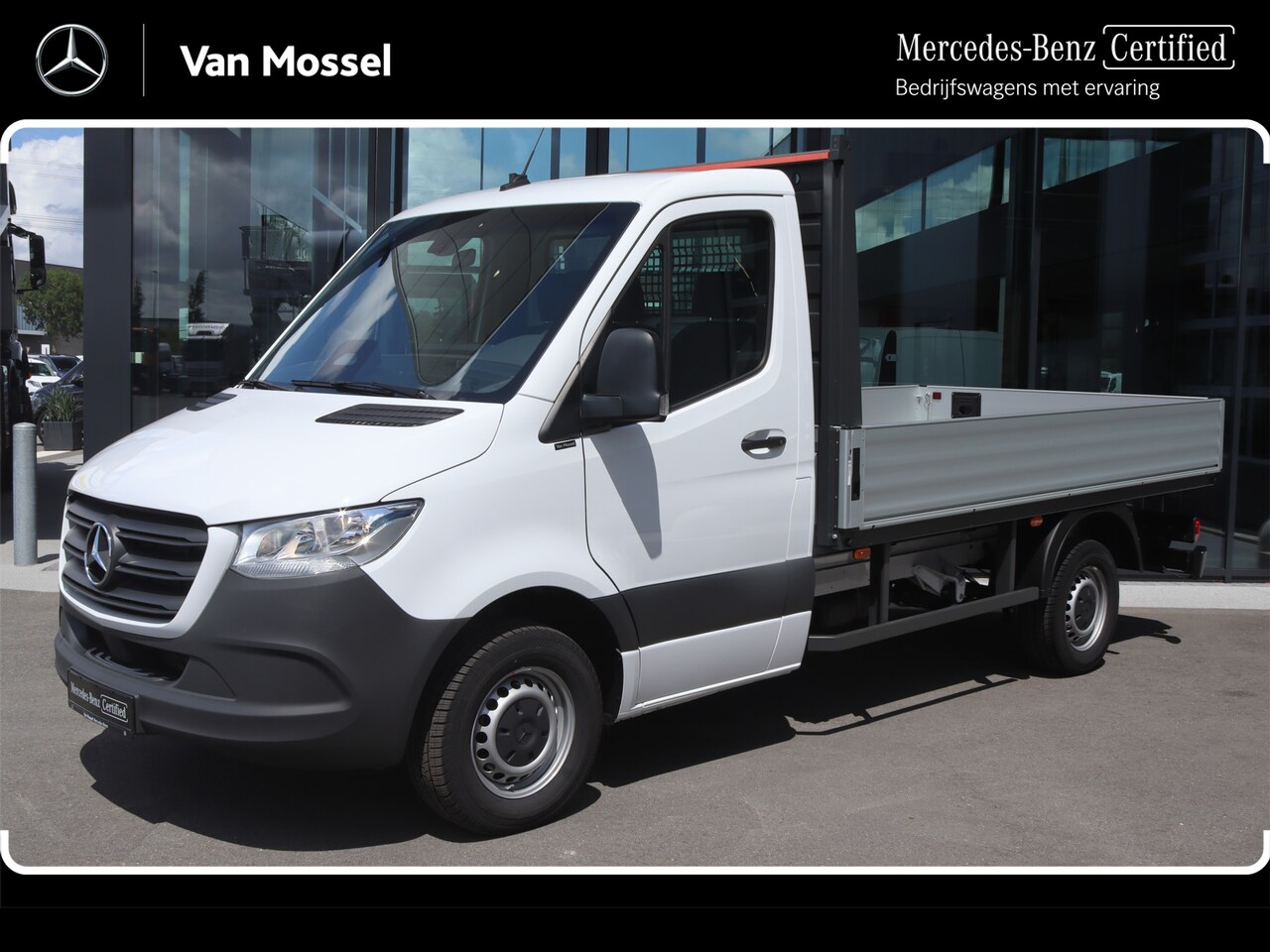 Mercedes-Benz Sprinter - 317 CDI Aut. L2 Pro Open Laadbak |AIRCO/MBUX/CARPLAY/3500KG AHW |Certified - AutoWereld.nl