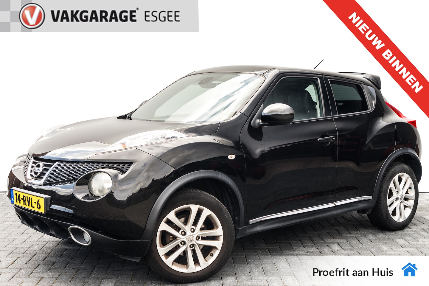 Nissan Juke - 1.6 117 PK Tekna HOGE ZIT EN INSTAP MEENEEM PRIJS | Navi | Clima | Cruise control | achter - AutoWereld.nl