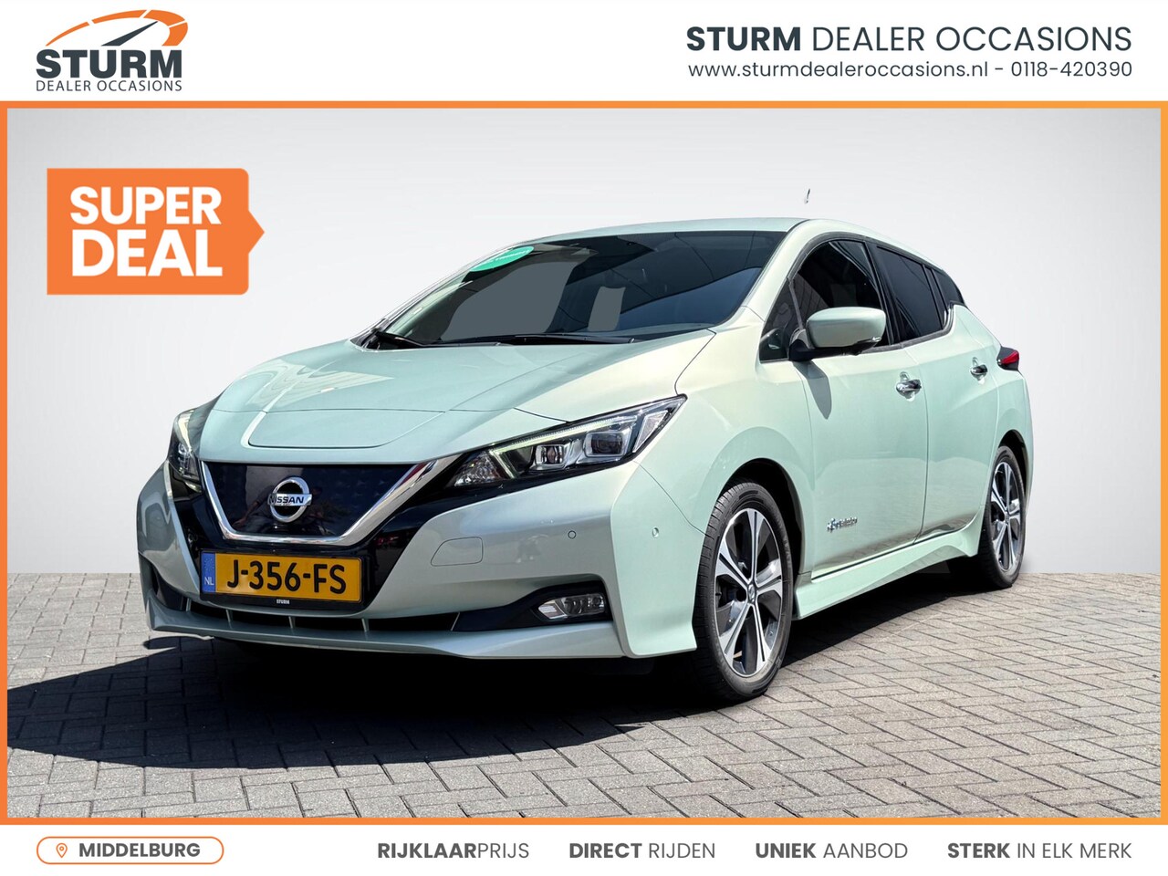 Nissan LEAF - Tekna 40 kWh | ProPILOT | Leder/Alcantara | Adapt. Cruise Control | 360° Camera | Dodehoek - AutoWereld.nl