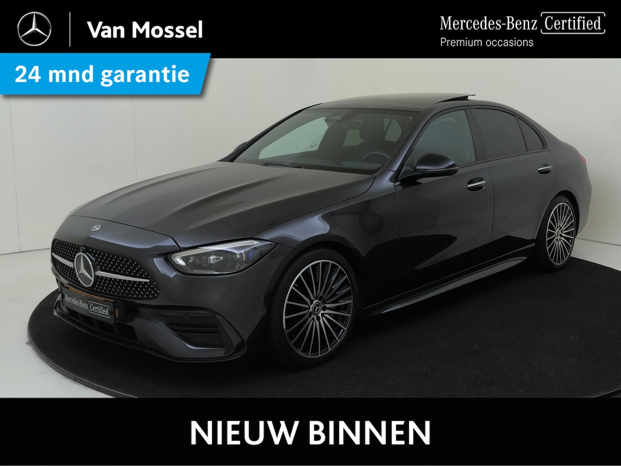 Mercedes-Benz C-klasse - 180 AMG Line / Premium/ Panoramadak/ Night/ 19 inch/ Digital Light/ - AutoWereld.nl