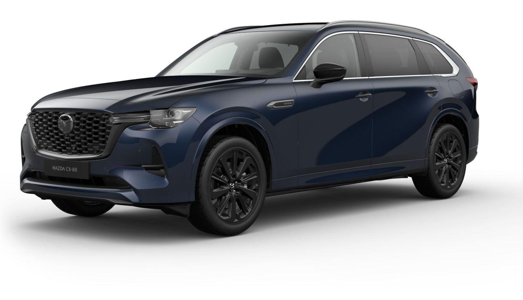 Mazda CX-80 - 2.5 e-SkyActiv PHEV Homura Plus / Deep Crystal Blue - AutoWereld.nl