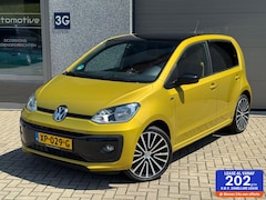 Volkswagen Up! - 1.0 BMT high up R-line/Climate/Cruise/NLauto/17inchLM/Stoelverw/Blackpack/NLAuto
