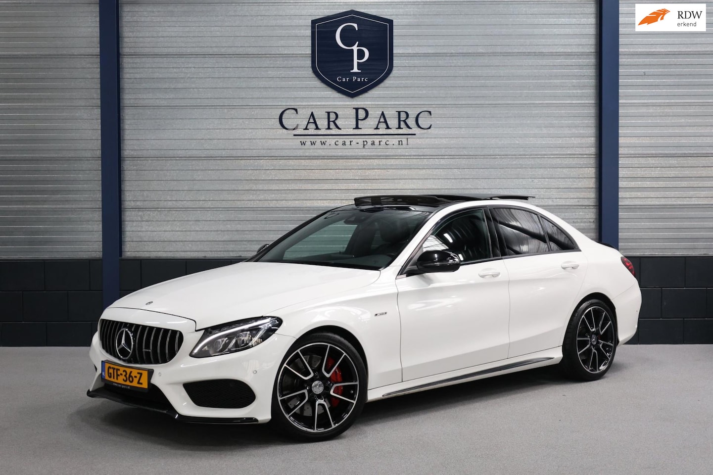 Mercedes-Benz C-klasse - 450 / 43 AMG 4MATIC LED/PANORAMADAK/LEER+S.VERWARMING+MEMORY/19"LMV/CAM/ACC/ECC/12 MND GAR - AutoWereld.nl