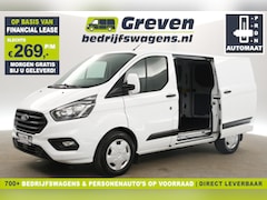 Ford Transit Custom - 300 2.0 TDCI L1H1 Automaat Airco Cruise LED 2xSchuifdeur 3 Persoons PDC Elektrpakket
