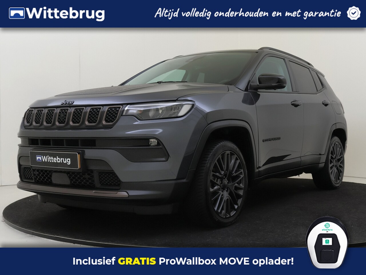 Jeep Compass - 4xe 240 Plug-in Hybrid Electric Upland | Lederen interieur | Trailer assistent | - AutoWereld.nl