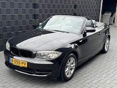 BMW 1-serie Cabrio - 120i High Executive| ZWART| LEER| ELEK KAP| LM| PDC