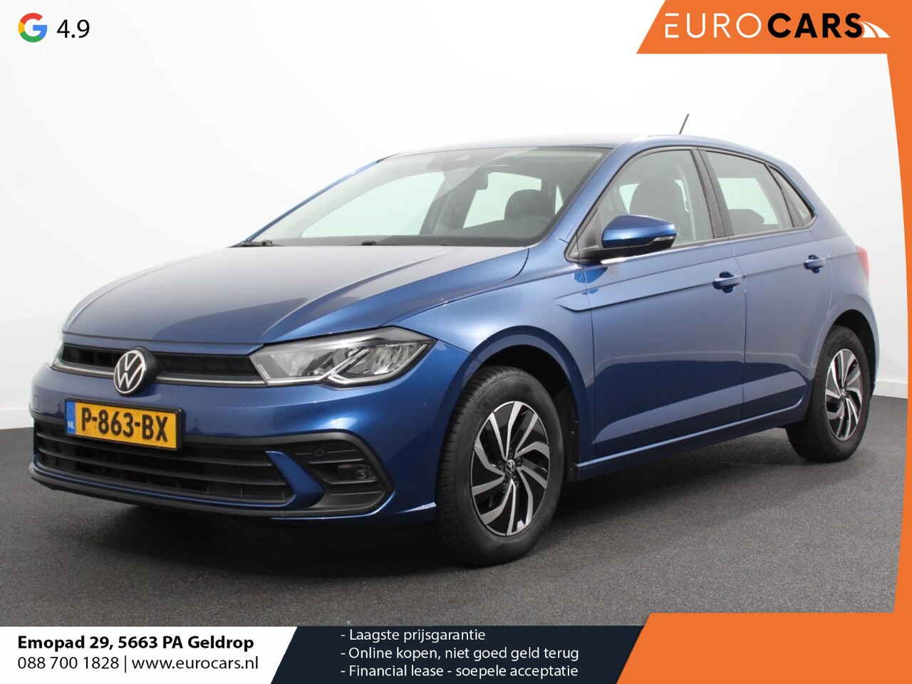 Volkswagen Polo - 1.0 TSI Life | DEMO ! | Nieuw model Navigatie Digitale Cockpit Airco Parkeer sensoren V+A - AutoWereld.nl