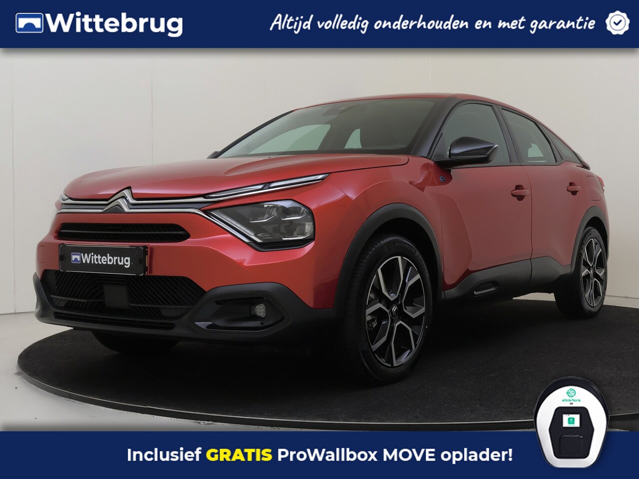 Citroën Ë-C4 - Feel Pack 50 kWh | Elektrisch | Lederen interieur | Comfortstoelen | Verstelbare lendenste - AutoWereld.nl