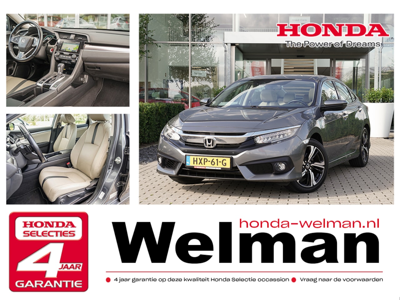 Honda Civic - 1.5i VTEC 182 PK EXECUTIVE - PANORAMADAK - AUTOMAAT - TURBO - AutoWereld.nl