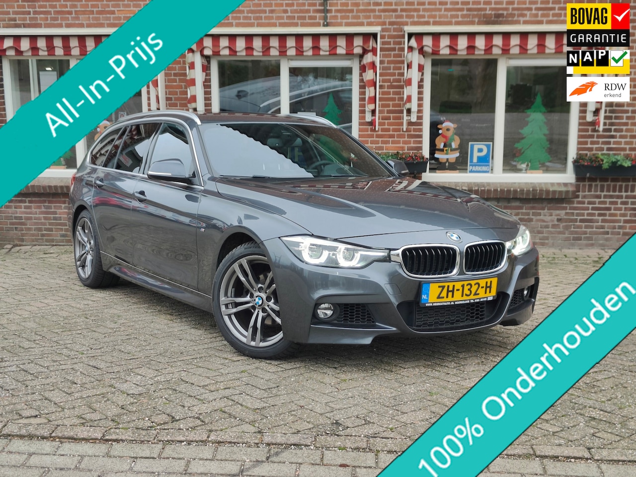 BMW 3-serie Touring - 318i M Sport Corporate Lease Aut. Clima Navi Cruise Leer Tr.haak - RIJKLAAR - - AutoWereld.nl
