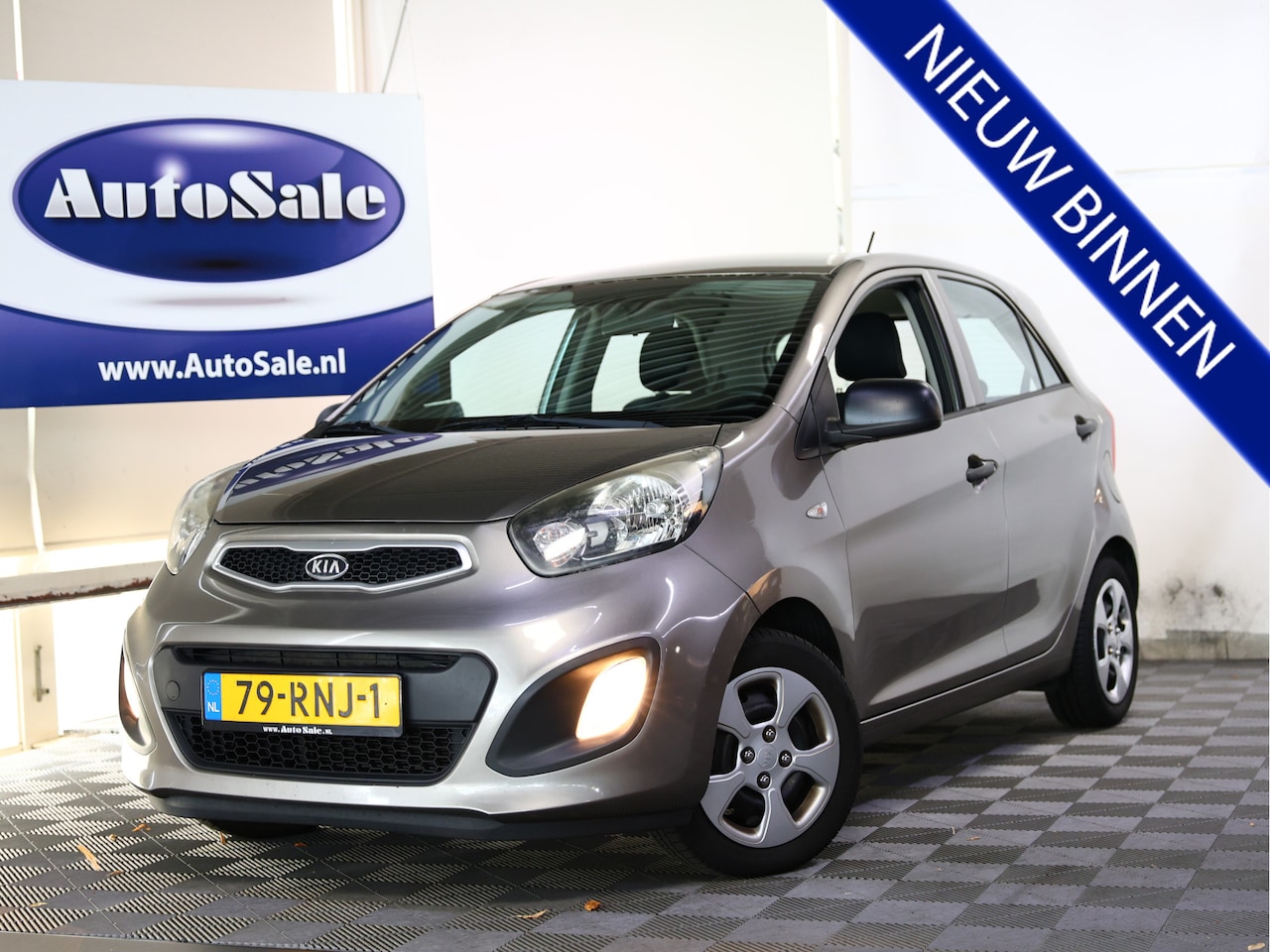 Kia Picanto - 1.0 CVVT Airco lage km stand - AutoWereld.nl