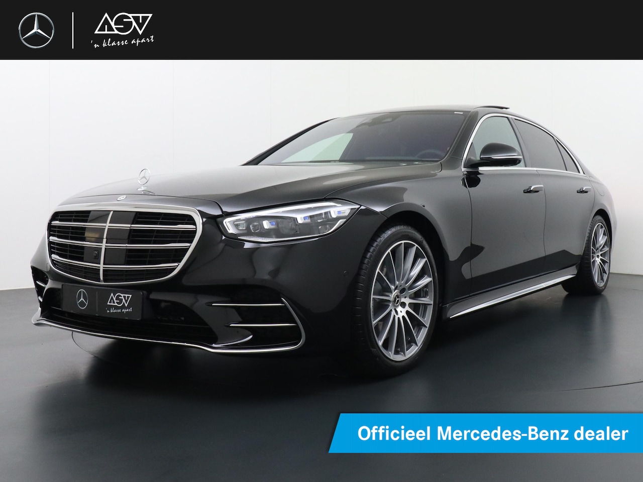 Mercedes-Benz S-klasse - 580 e 4MATIC Lang AMG Line | Achterasbesturing 4.5° | Panorama - Schuifdak | Multicontours - AutoWereld.nl