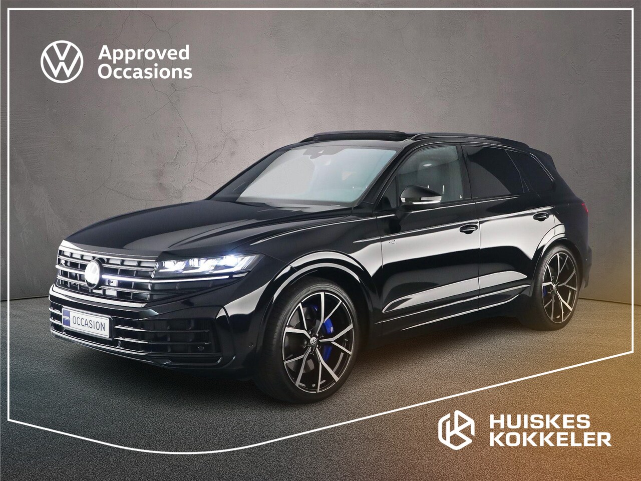 Volkswagen Touareg - R 3.0 TSI eHybrid 462pk Tiptronic Panoramadak, Luchtvering, Lederen bekleding, Head up dis - AutoWereld.nl