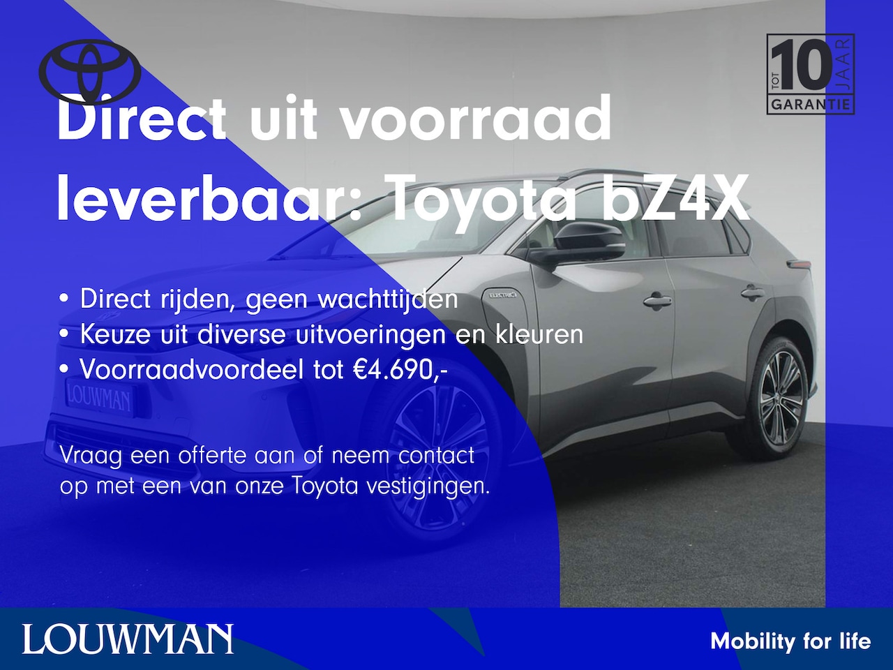 Toyota bZ4X - Dynamic 71 kWh Bi-Tone | Panoramisch dak | - AutoWereld.nl